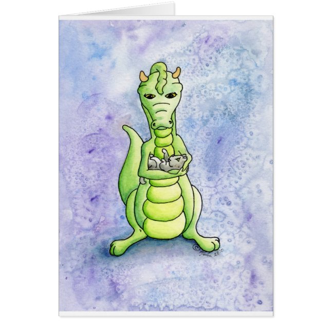 Adoptera en kattunge hälsningskort (Framsidan)