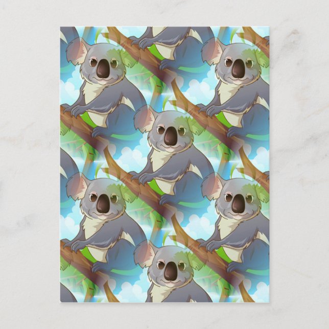 Adoptera en Koala! Vykort (Framsida)