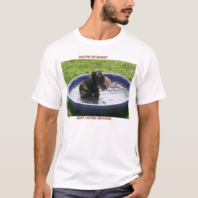 Adoptera en pensionerad vinthund t-shirt (Framsida)