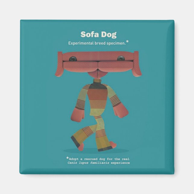 ADOPTERA EN RÄDDAD HUND! MAGNET (Framsidan)