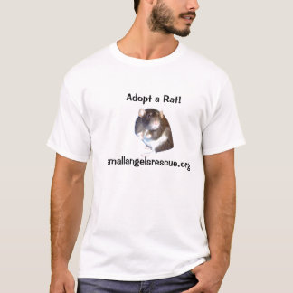 Adoptera en råtta! tee shirt