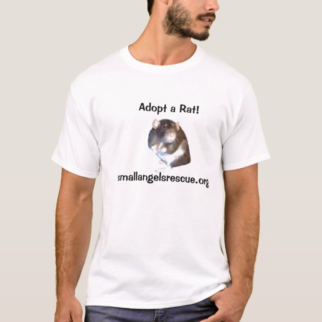 Adoptera en råtta! tee shirt (Framsida)