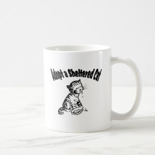 Adoptera en skyddad katt kaffemugg