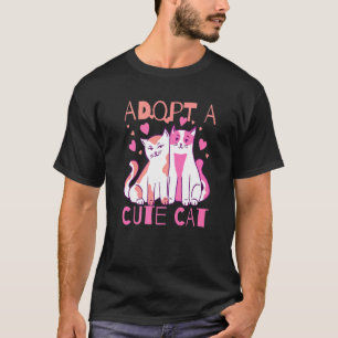 Adoptera En Söt Katt T Shirt