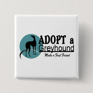 Adoptera en vinthundlogotyp knapp