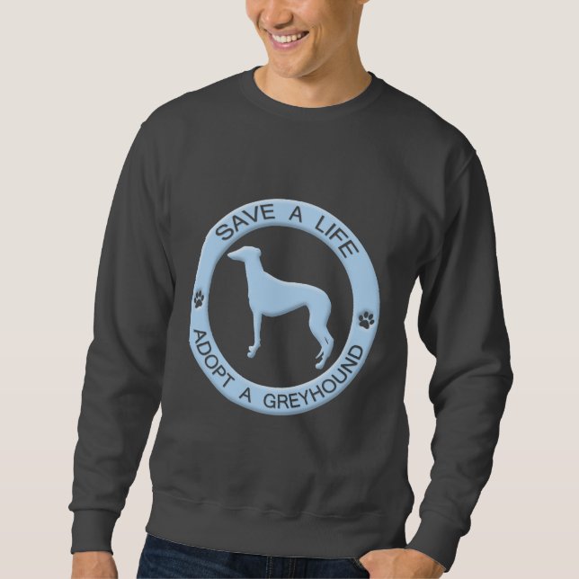 Adoptera en vinthundT-tröja Sweatshirt (Framsida)