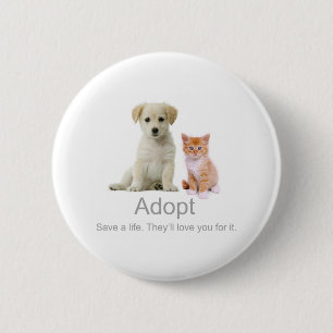 adoptera ett husdjur knapp