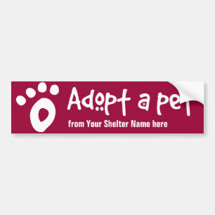 Adoptera ett skyddhusdjur bildekal