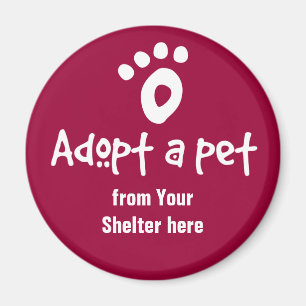 Adoptera ett skyddhusdjur magnet