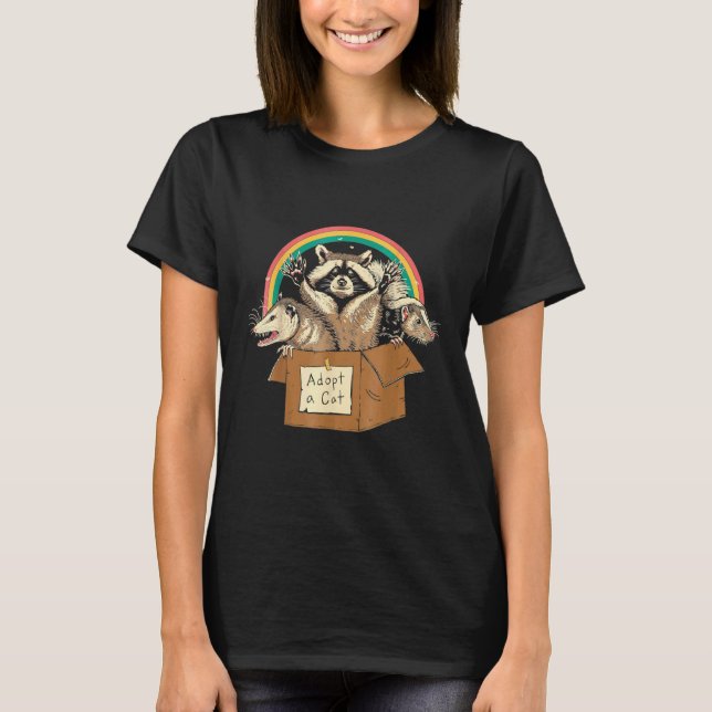 Adoptera förbjudna katter t shirt (Framsida)