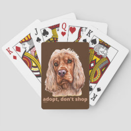 ADOPTERA, HANDLA INTE (Engelsk Cocker Spaniel) Casinokort