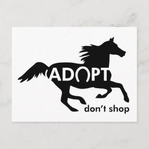 Adoptera Hästar Vykort