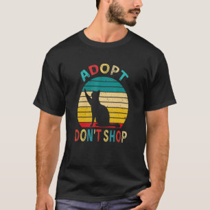 Adoptera Inte Handla Katt Söt Räddning Foster Katt T Shirt