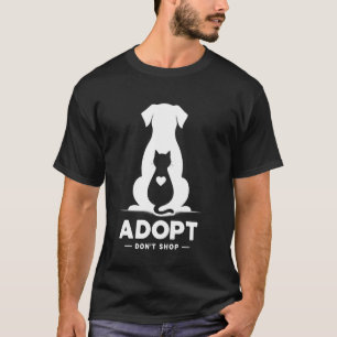 Adoptera Inte Handla Rädda En Husdjur Katt Och Hun T Shirt