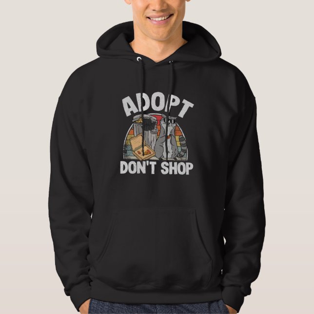 Adoptera, inte köp  Tvättbjörn  1 Hoodie (Framsida)