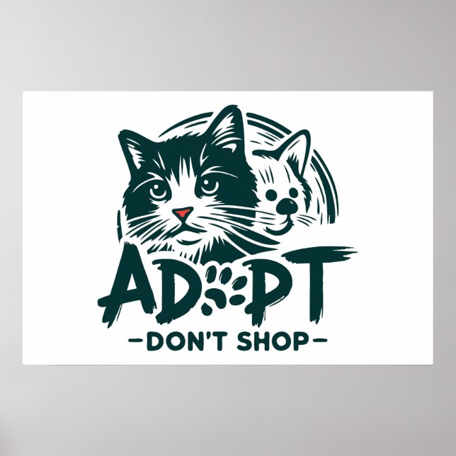Adoptera, inte shoppa 1 poster (Framsidan)