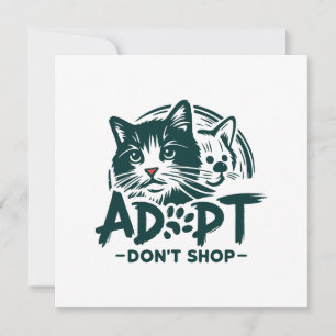 Adoptera inte shoppa 1 tack kort