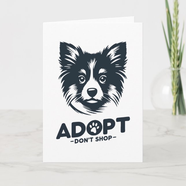 Adoptera inte shoppa 3 kort (Framsida)