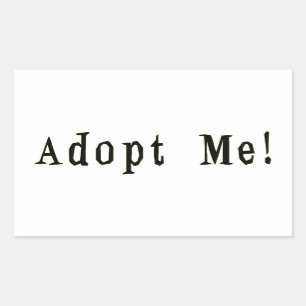 Adoptera mig klistermärken
