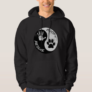 Adoptera och rädda djur T för djurhem och härbärge Hoodie