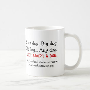 Adoptera precis en hundmugg (rätsidan) kaffemugg