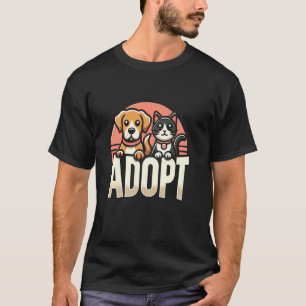 Adoptera Rädda Hund Katt Djur Rädda Hund Mamma Kat T Shirt