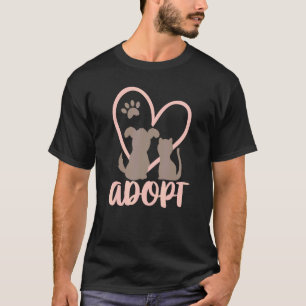 Adoptera Räddad Husdjur Ägare Rädda Mamma eller Pa T Shirt