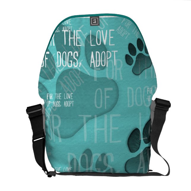 Adoptera - Rickshawbudbärare B för kärleken av Messenger Bag (Öppen Baksida)