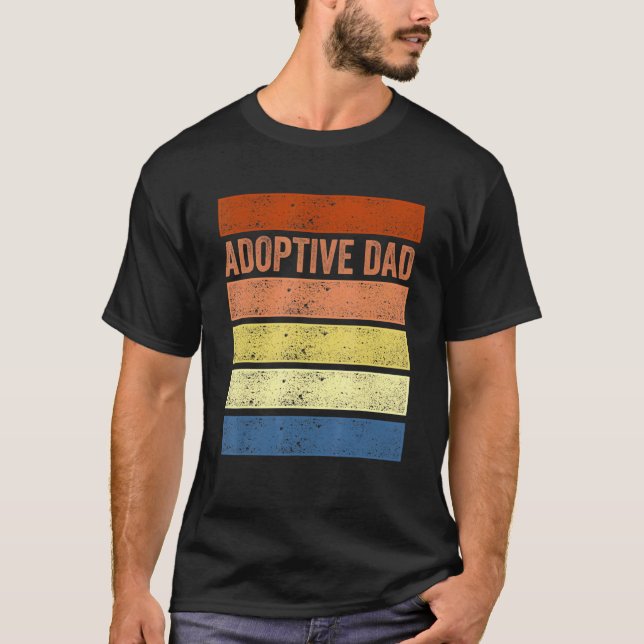 Adoption Announcement Day Dad Family 3 T Shirt (Framsida)