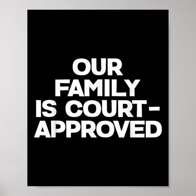 Adoption Announcement Day Family Approved  Poster (Framsidan)