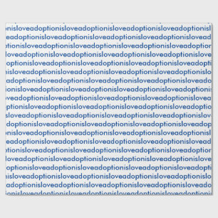 Adoption är kärlek som slår in papper presentpapper