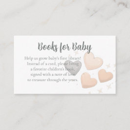 Adoption Baby Shower Books for Baby Request Card Tilläggskort