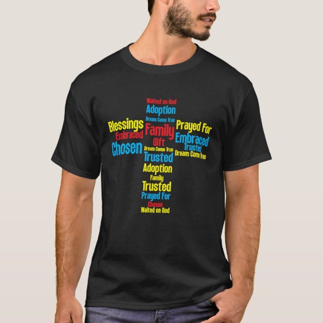 Adoption Becomes Dream Come True Prayers T Shirt (Framsida)