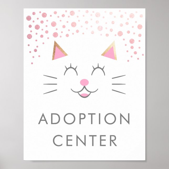 Adoption Center | KATTUNGE FÖDELSEDAGSFEST Poster (Framsidan)