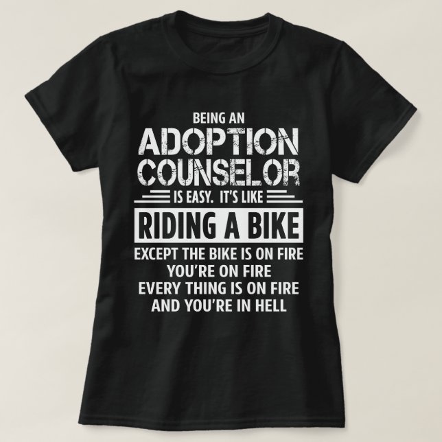 Adoption Counselor T Shirt (Design framsida)