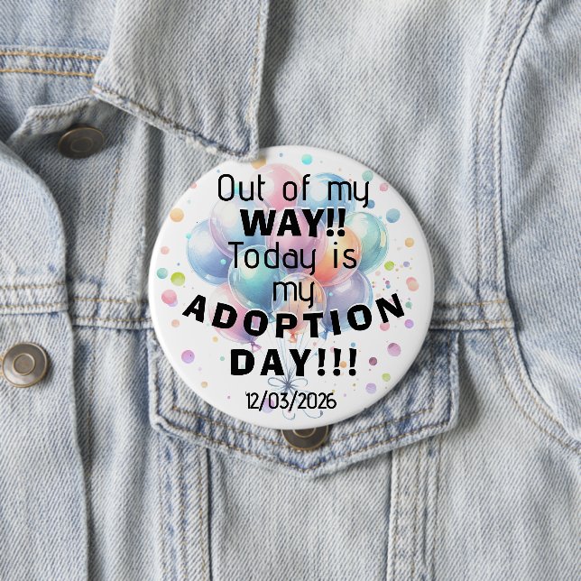 Adoption Day Button Knapp (In Situ)