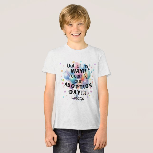 Adoption Day  T Shirt (Framsida Full)