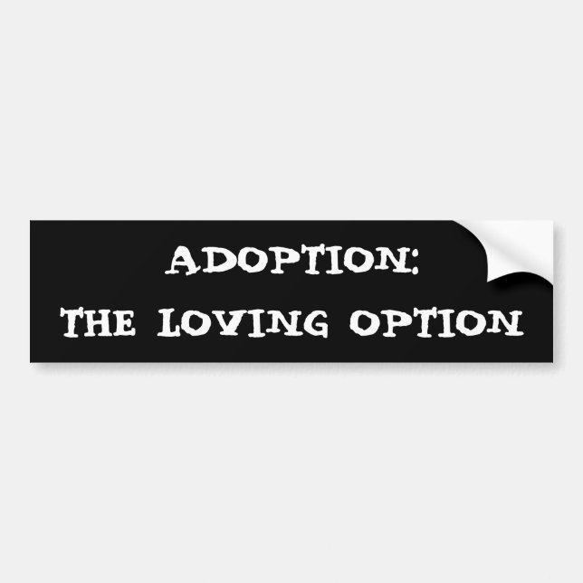 ADOPTION: DET ÄLSKA ALTERNATIVET BILDEKAL (Framsidan)
