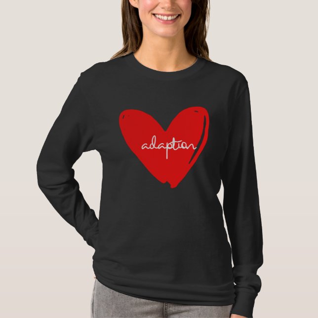 Adoption Foster Family Love Adoptive Parents T Shirt (Framsida)