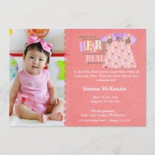 Adoption Girl-meddelande Meddelande