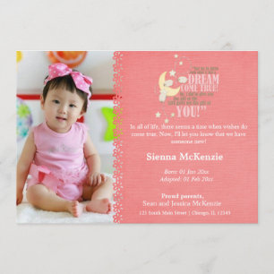 Adoption Girl-meddelande Meddelande