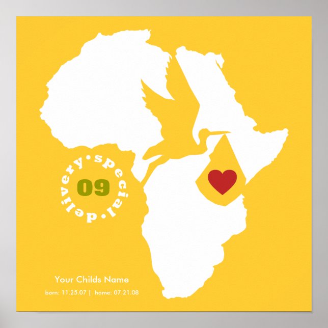 Adoption Gotcha Day - minnesvärd Dikt Poster (Framsidan)