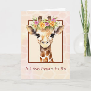 Adoption Grattis Girl Sweet Safari Jungle Kort