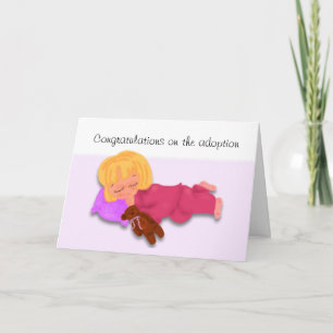 Adoption Grattisar, Sleeping Girl with Teddy Kort