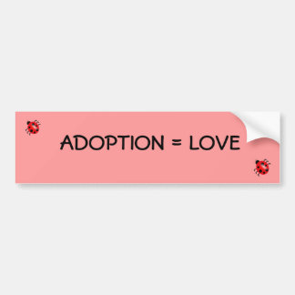 Adoption = kärlek bildekal