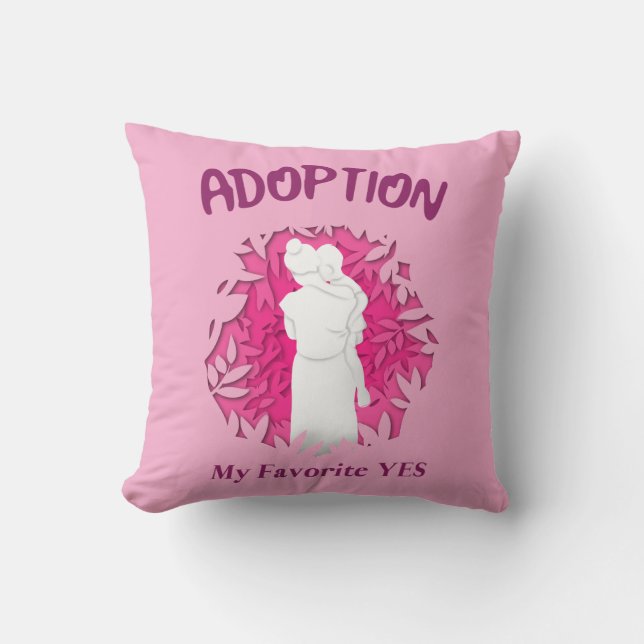 Adoption Min Favorit Ja ja Adoptivmamma Kudde (Framsida)