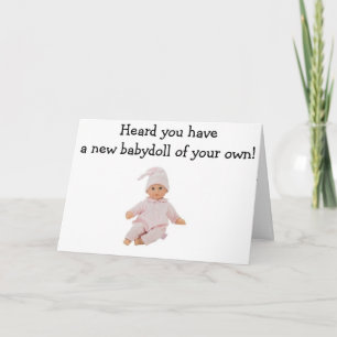 ADOPTION = NYFÖDD BEBIS DOLL AV DIN EGEN DOLL KORT