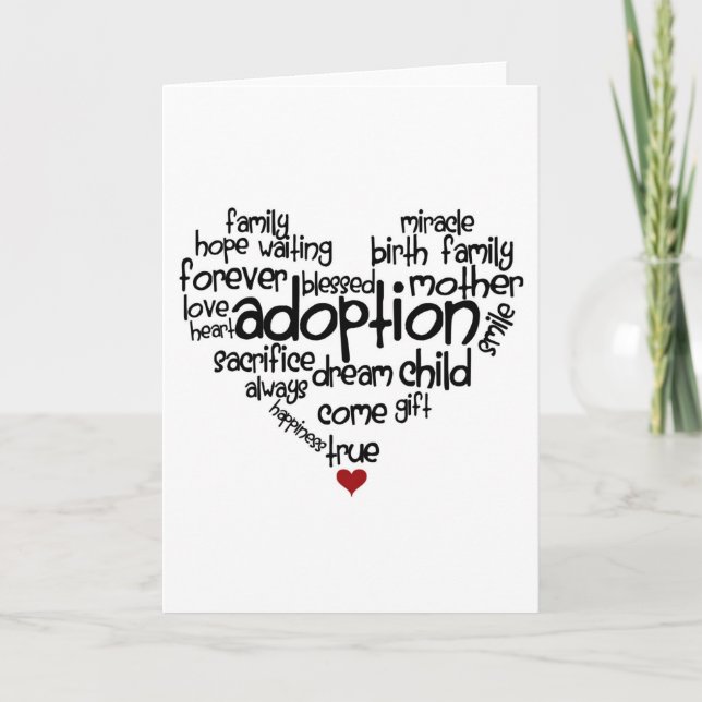Adoption-ord Kort (Framsida)