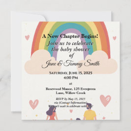 Adoption Rainbow Baby Shower Spara Datumet