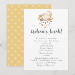 Adoption Shower Invitation – Dreamy Star Welcome Inbjudningar